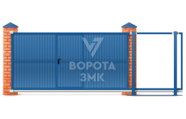 Откатные ворота 2250×2550 ЗМК-9643