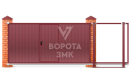 Ворота раздвижные 3600×2200 ЗМК-6903