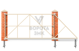 Откатные ворота Ролтэк 2500×3000 ЗМК-7069