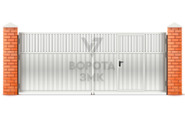 Ангарные ворота распашные 2750×2000 ЗМК-5161